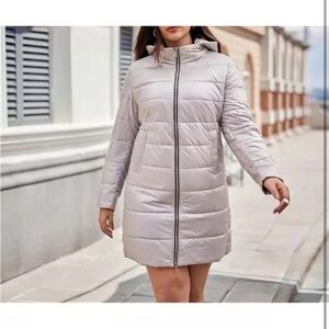 Women's Quilted Jacket - Gray M